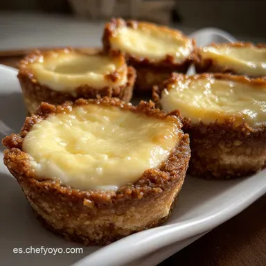 Bocados Cheesecake Cl&aacute;sico: Mini Postres Cremosos F&aacute;ciles Tarjeta de receta
