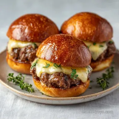 Bocados Innovadores con Ternera y Brie Tarjeta de receta