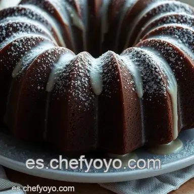Bundt Cake Chocolate Almendra: Receta F&aacute;cil y Deliciosa Tarjeta de receta