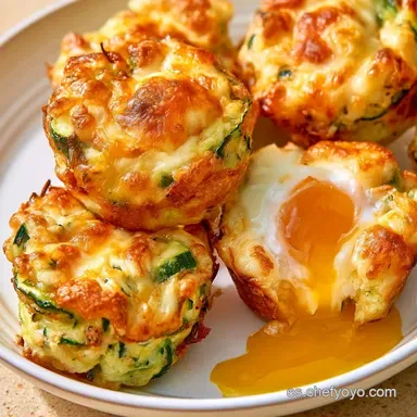 Calabacín Airfryer Con Queso Y Huevo: 15m Tarjeta de receta