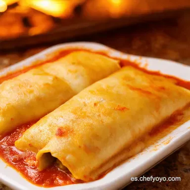 Canelones de At&uacute;n Cremosos Receta F&aacute;cil al Estilo Abuela Tarjeta de receta