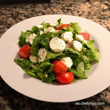 Ensalada Caprese F&aacute;cil Receta Ensalada Lista en 5 Minutos Tarjeta de receta