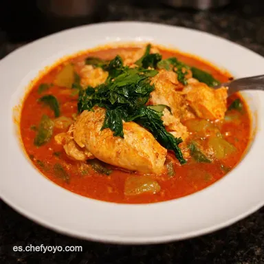 Cazuela de Pollo y Espinacas Lista en 30 Minutos Tarjeta de receta