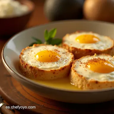 Coquitos Ingredientes 2 huevos temperatura Receta F&aacute;cil de la Abuela Tarjeta de receta