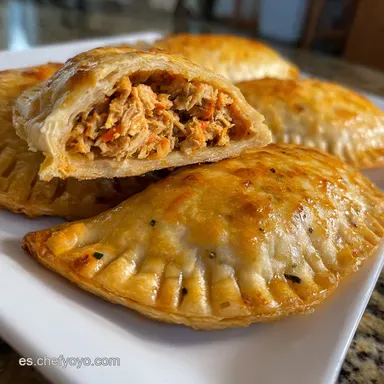 Empanada de At&uacute;n: Casera para 8 Porciones Tarjeta de receta