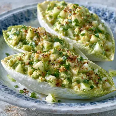 Endivias Rellenas en 10 Minutos Tarjeta de receta