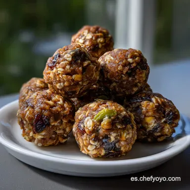 Energy Balls Saludables: Recetas Veganas y Sin Horno Tarjeta de receta