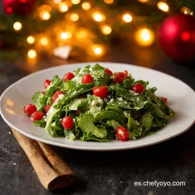 Ensalada Navide&ntilde;a F&aacute;cil: &iexcl;Mi Secreto para un Fest&iacute;n Ligero! Tarjeta de receta