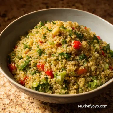 Quinoa Recetas Ensalada Mediterr&aacute;nea Lista en 30 Minutos Tarjeta de receta
