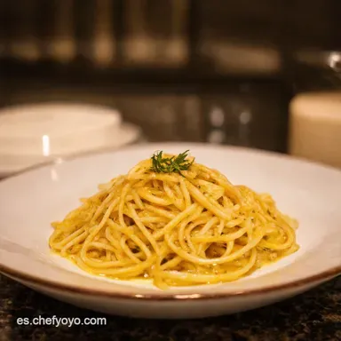 Espaguetis Aglio e Olio Recetas F&aacute;ciles y Listos en 15 Tarjeta de receta