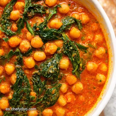Receta con Garbanzos de Bote Espinacas con Garbanzos Ol&eacute; Tarjeta de receta