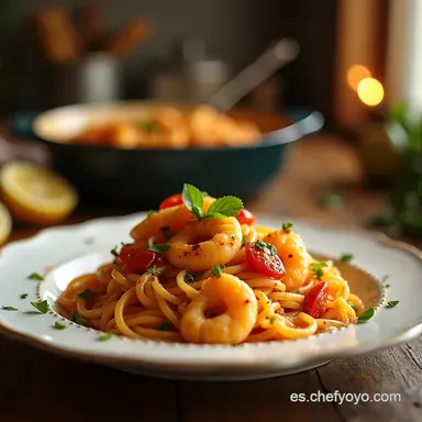 Fideos a la Cazuela con Marisco Un Cl&aacute;sico Delicioso Tarjeta de receta