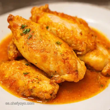 Filetes de Pollo Recetas A la Naranja con Sabor Espa&ntilde;ol Tarjeta de receta
