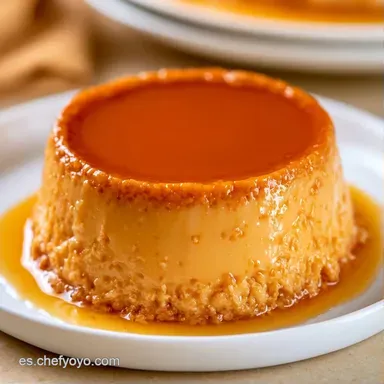 Flan De Turrón Duro Para 6 Personas Tarjeta de receta