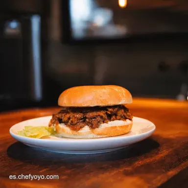 French Dip Casero El Mejor S&aacute;ndwich de Ternera en su Jugo Tarjeta de receta
