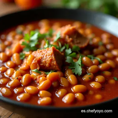 Receta de Frijoles Charros Ahumados El Cl&aacute;sico Norte&ntilde;o F&aacute;cil Tarjeta de receta