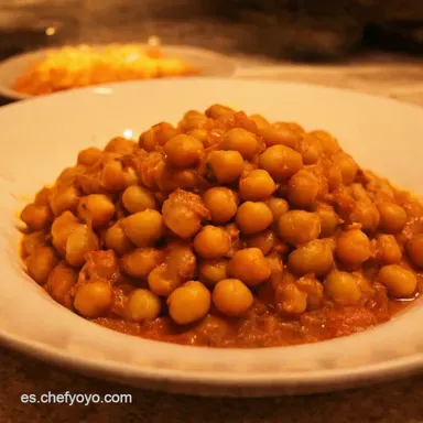 Garbanzos con Sepia Receta de la Abuela F&aacute;cil y Deliciosa Tarjeta de receta