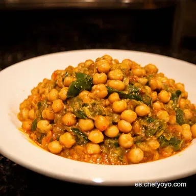 Garbanzos con Verduras Receta de la Abuela que Enamora Tarjeta de receta