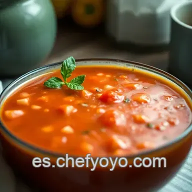 Gazpacho Andaluz Receta F&aacute;cil: &iexcl;El Gazpacho de la Abuela! Tarjeta de receta