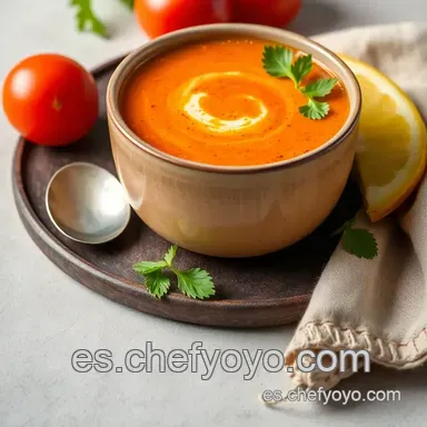 Gazpacho Andaluz: Un Verano Fresquito en Cada Cucharada Tarjeta de receta