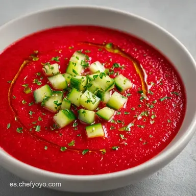Gazpacho de Verano Barato: 15 Minutos Tarjeta de receta