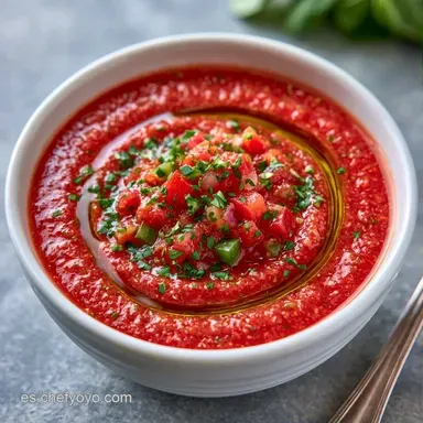 Gazpacho En Thermomix Fácil: 6 Raciones Tarjeta de receta