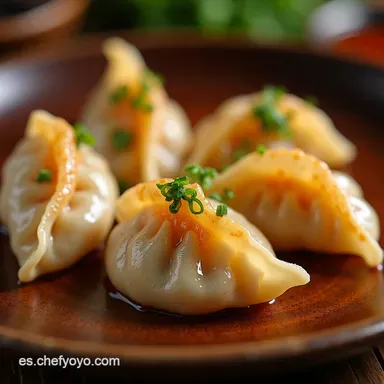 Receta de Gyozas Japonesas Caseras F&aacute;ciles Estilo Yaki Tarjeta de receta