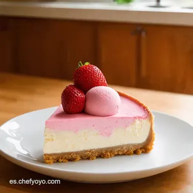 Helado Cheesecake Fresa La Receta F&aacute;cil y Cremosa Que Te Encantar&aacute; Tarjeta de receta