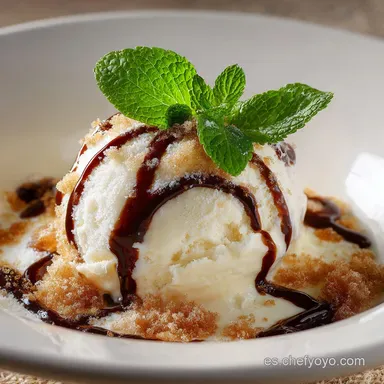 Helado Receta f&aacute;cil: S&uacute;per cremoso de Vainilla, Sin M&aacute;quina! Tarjeta de receta