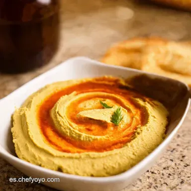 Hummus Casero F&aacute;cil El Aperitivo M&aacute;s Rico en 5 Minutos Tarjeta de receta