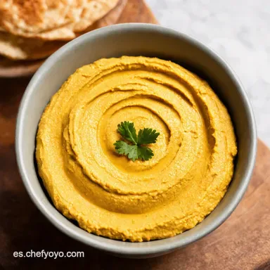 C&oacute;mo Hacer Hummus Cremoso Receta F&aacute;cil y Aut&eacute;ntica Tarjeta de receta