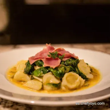 Jud&iacute;as Verdes Recetas Salteado Andaluz con Jam&oacute;n Secreto Tarjeta de receta