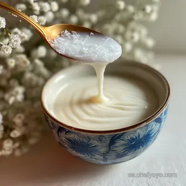 Leche de Coco: Casero en 15 Minutos, Silky Tarjeta de receta
