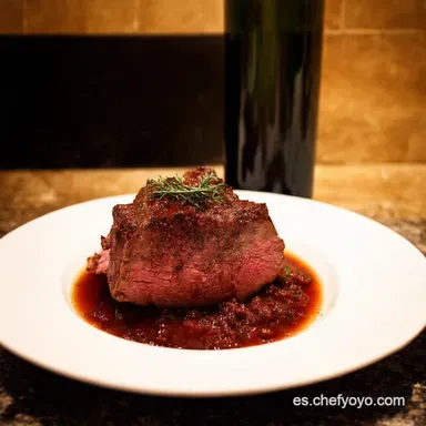 Lomo al Horno con Vino Tinto Receta F&aacute;cil y Deliciosa Tarjeta de receta