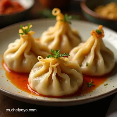 Masa para Dumplings Casera F&aacute;cil El&aacute;stica y para Cocinar al Vapor Tarjeta de receta