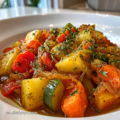 Menestra de Verduras: Cocina Casera Guiada en 55 Minutos Tarjeta de receta
