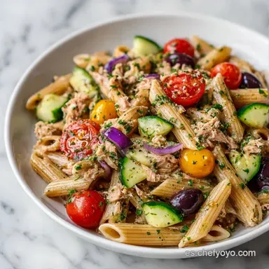 Ensalada De Pasta Para 4 Personas Tarjeta de receta