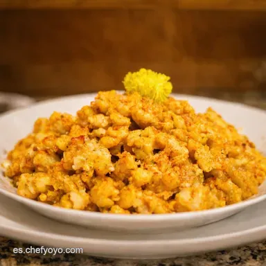Migas de Coliflor Receta F&aacute;cil Como las de la Abuela Tarjeta de receta