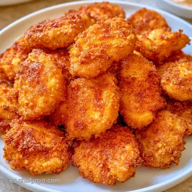 Nuggets de Pollo en Freidora de Aire Tarjeta de receta