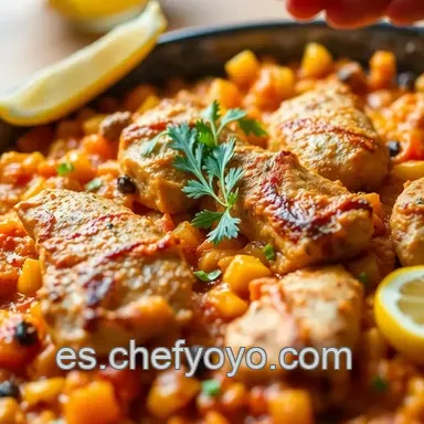 Paella de Pollo: &iexcl;El Sabor de Espa&ntilde;a en tu Mesa! Tarjeta de receta