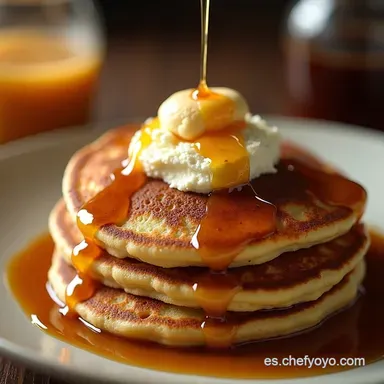 Pancakes Americanos Receta F&aacute;cil y Esponjosa Como en las Pelis Tarjeta de receta