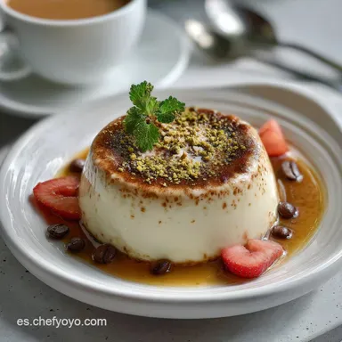 Pannacotta de Caf&eacute;: Postre Italiano F&aacute;cil y Cremoso Tarjeta de receta