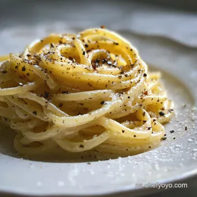 Pasta Cacio e Pepe Original in 20 Minutes Tarjeta de receta