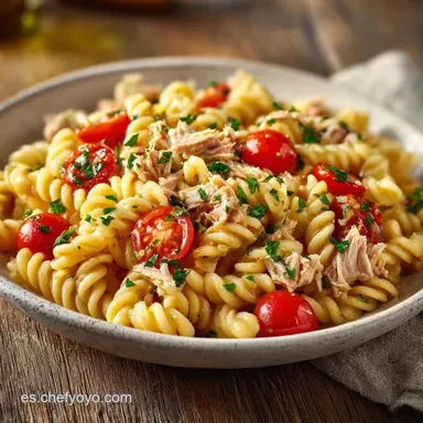 Pasta Econ&oacute;mica con At&uacute;n en 15 Minutos Tarjeta de receta