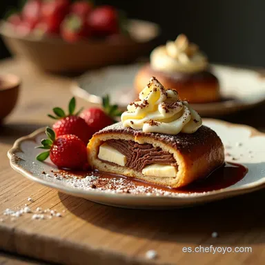 Pastel Alem&aacute;n de Chocolate con un Twist Queso Crema Tarjeta de receta