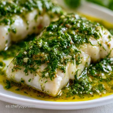 Pescado En Salsa Verde en 25 Minutos Tarjeta de receta