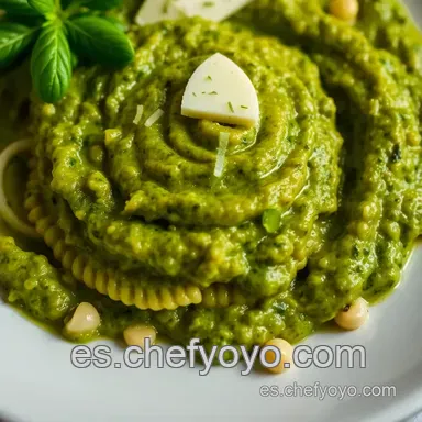 Pesto Genov&eacute;s Casero: &iexcl;El Aut&eacute;ntico Sabor Italiano en Casa! Tarjeta de receta