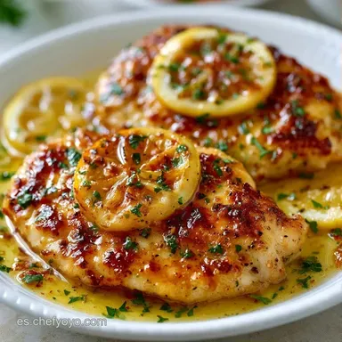 Pollo Al Limón En Sartén Tarjeta de receta