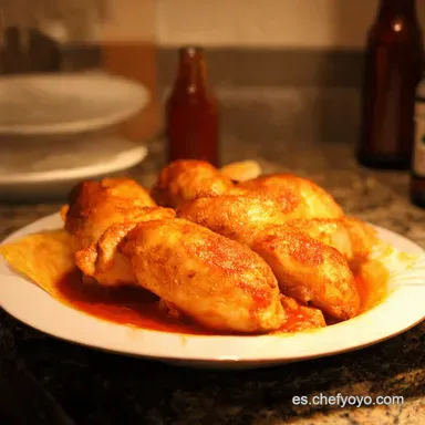 Pollos a la Cerveza Receta F&aacute;cil de la Abuela Tarjeta de receta
