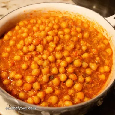 Potaje de Garbanzos de la Abuela Receta F&aacute;cil y Reconfortante Tarjeta de receta